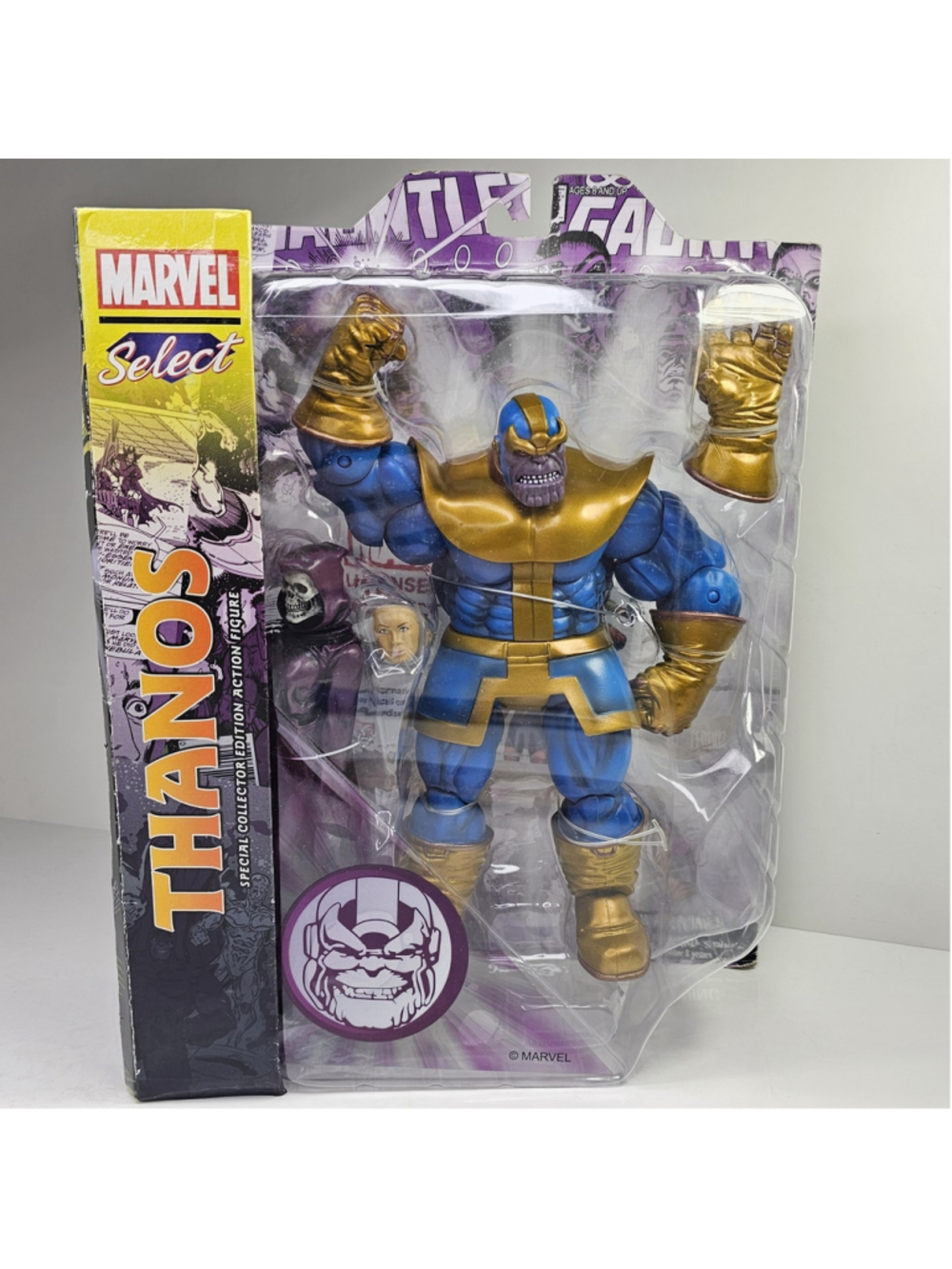 SEALED Marvel Select Thanos & Death Action Figure Diamond Select Toys BOX DAMAGE